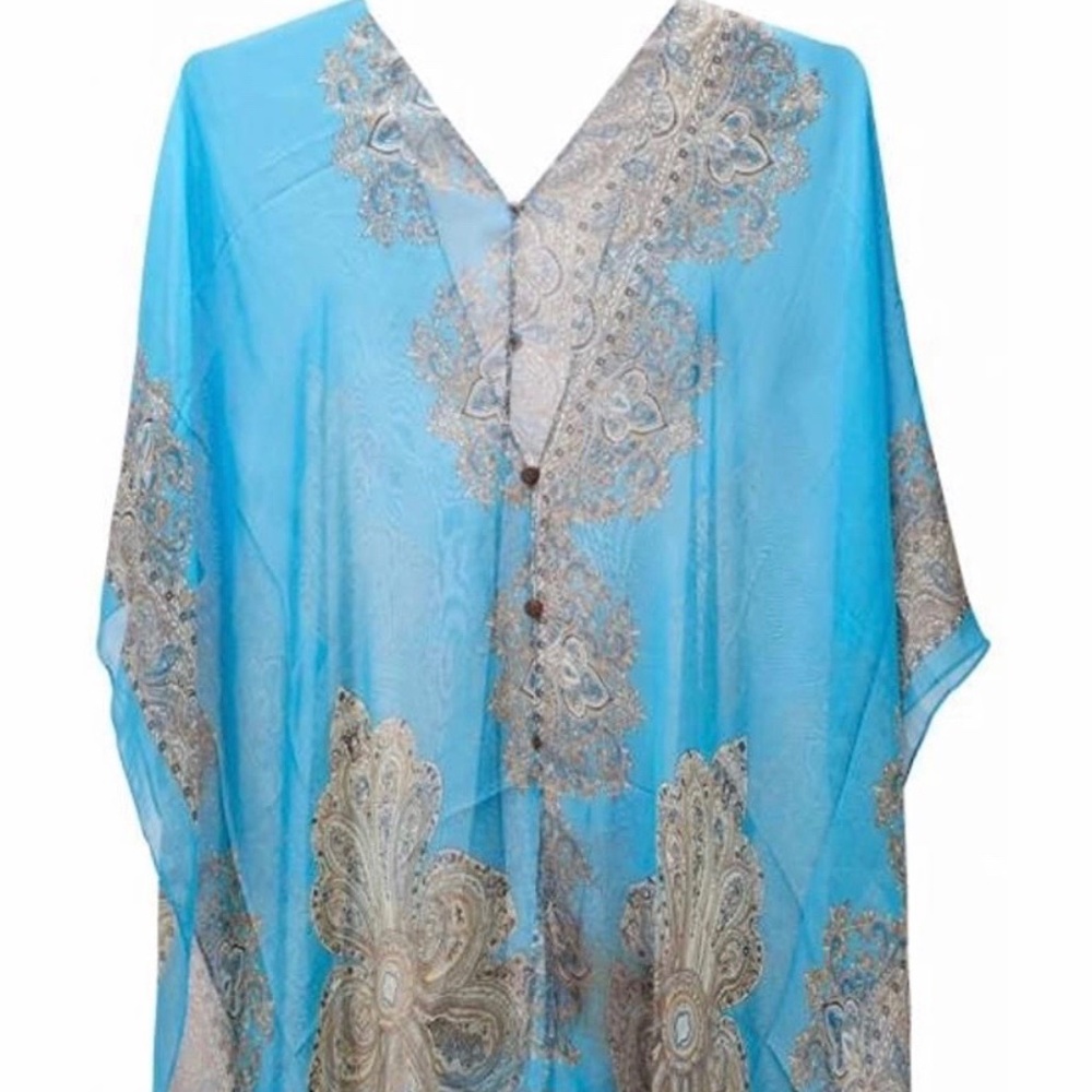 Woman's Chiffon Kaftan Style Cover Up or Scarf